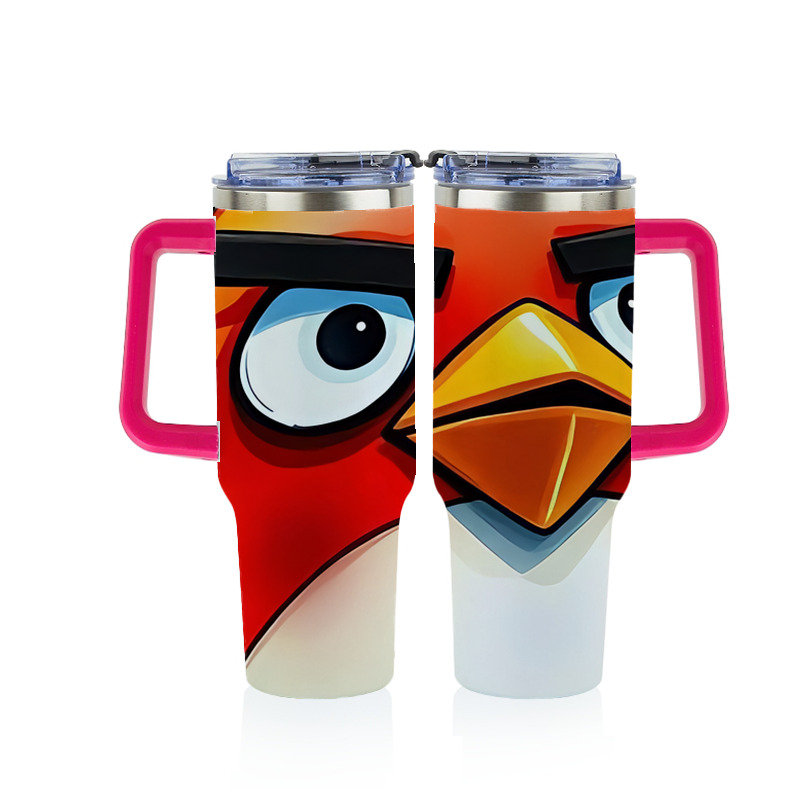 （画像用） Angry Birds アングリーバード 1200ｍLフルプリント車用タンブラー